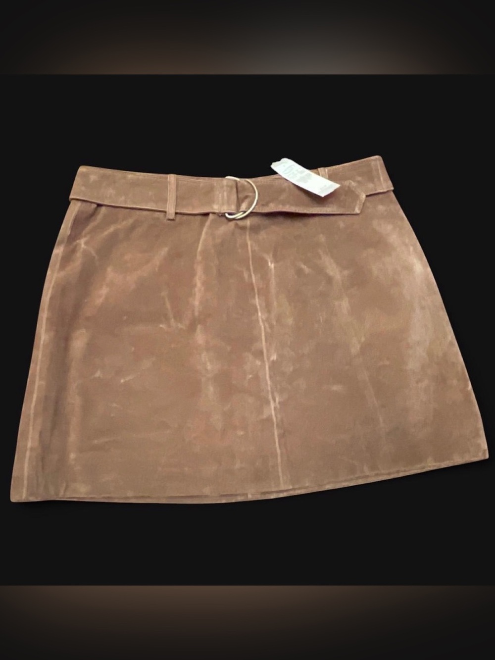 Weather Vane Vintage Suede Leather Mini Skirt. Size 5. New